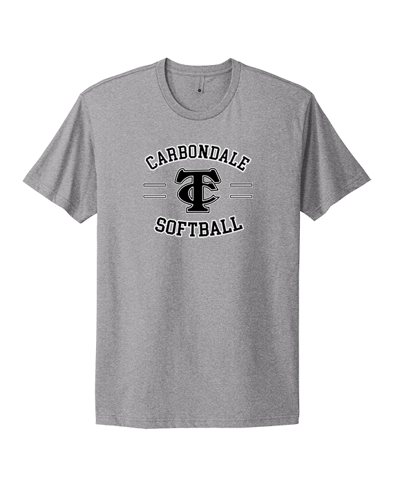 Carbondale HS Softball Curve - Mens Select Cotton T-Shirt