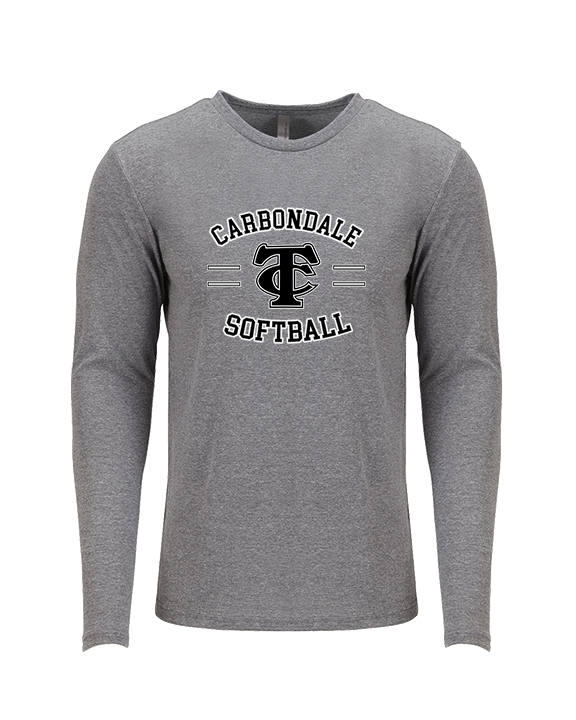 Carbondale HS Softball Curve - Tri - Blend Long Sleeve