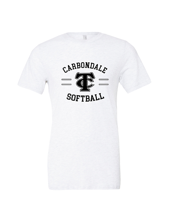 Carbondale HS Softball Curve - Tri - Blend Shirt