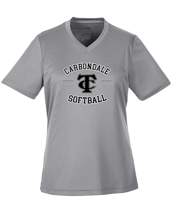Carbondale HS Softball Curve - Womens Performance Shirt