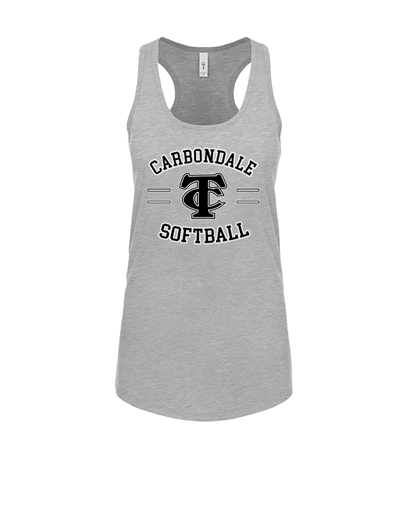 Carbondale HS Softball Curve - Womens Tank Top
