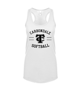 Carbondale HS Softball Curve - Womens Tank Top