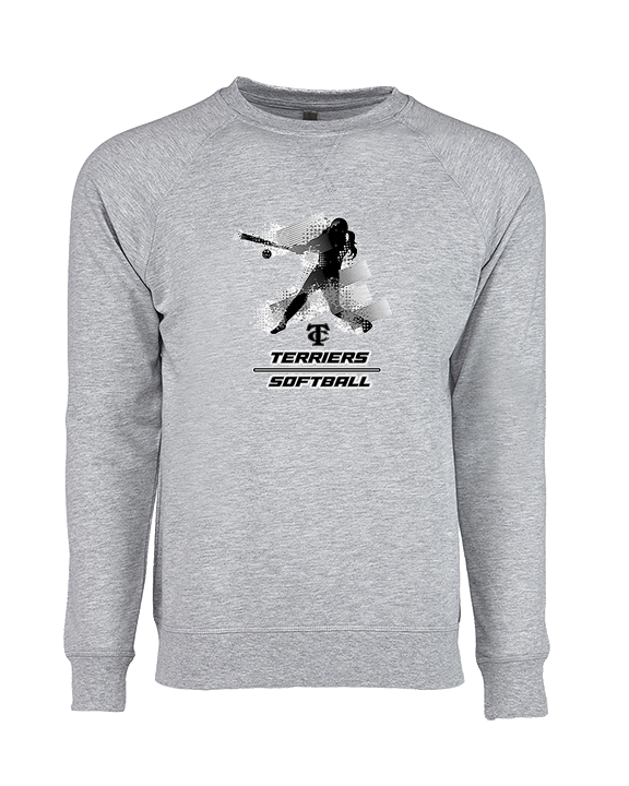 Carbondale HS Softball Swing - Crewneck Sweatshirt