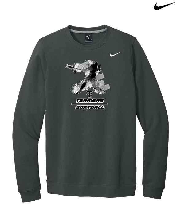 Carbondale HS Softball Swing - Mens Nike Crewneck