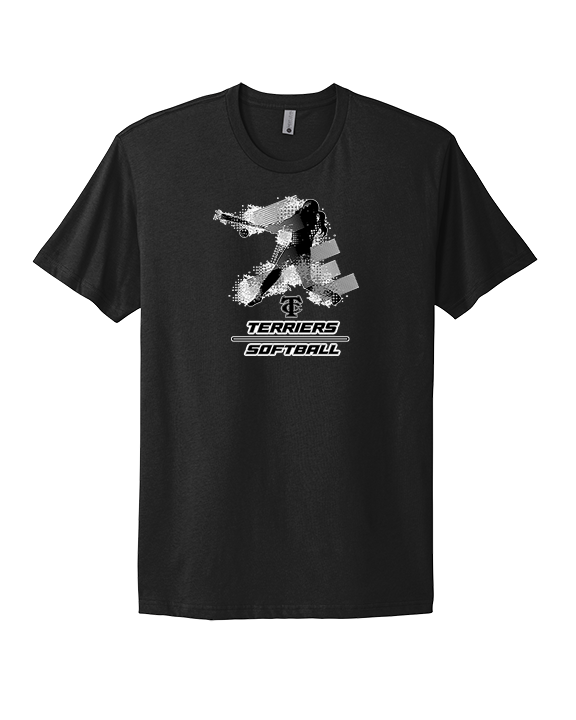 Carbondale HS Softball Swing - Mens Select Cotton T-Shirt