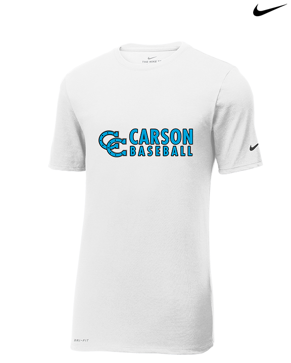 Carson HS Baseball Basic - Mens Nike Cotton Poly Tee