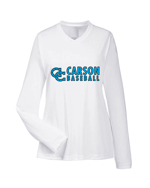 Carson HS Baseball Basic - Womens Performance Longsleeve