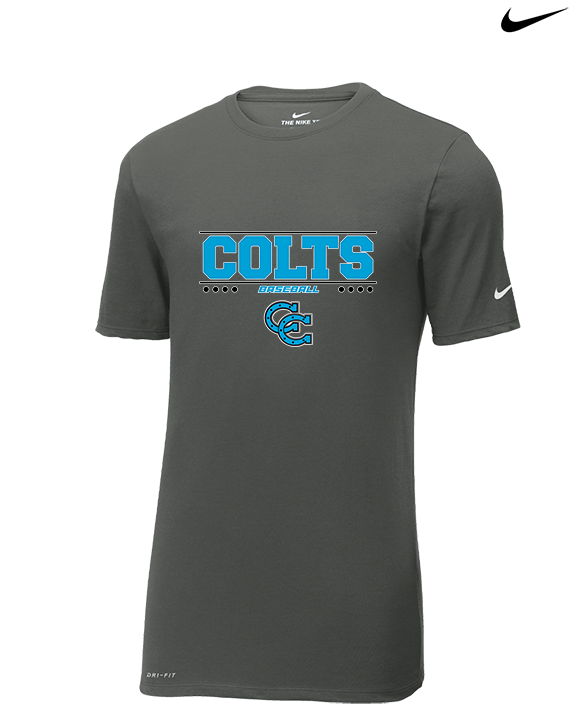 Carson HS Baseball Border - Mens Nike Cotton Poly Tee