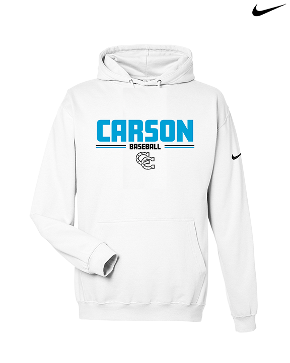 Carson HS Baseball Keen - Nike Club Fleece Hoodie