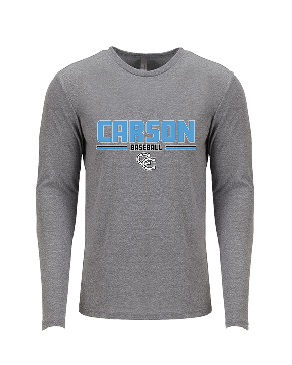 Carson HS Baseball Keen - Tri-Blend Long Sleeve