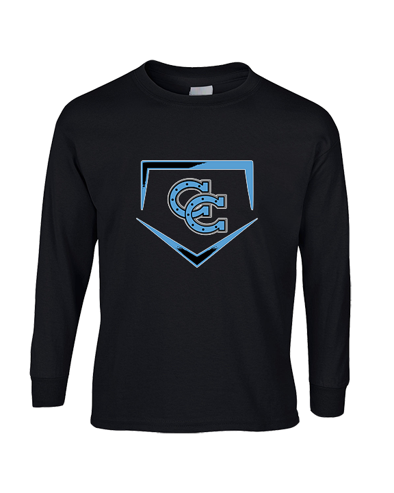 Carson HS Baseball Plate - Cotton Longsleeve