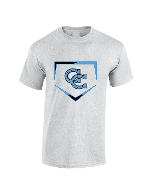 Carson HS Baseball Plate - Cotton T-Shirt