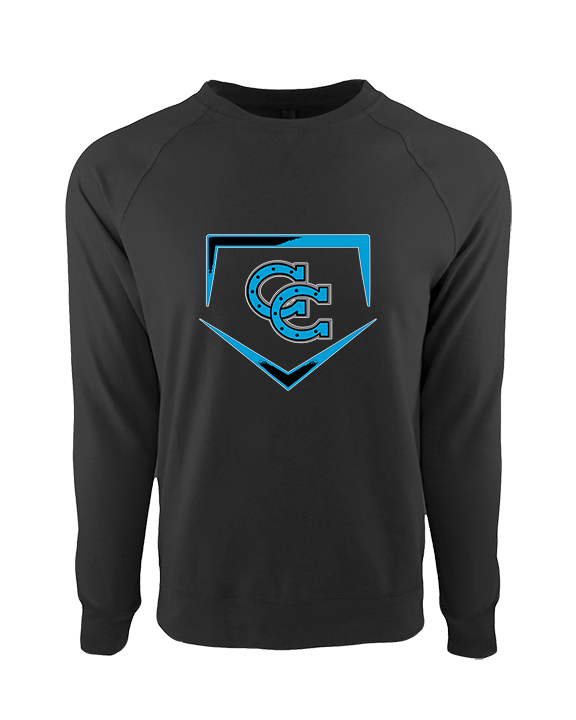 Carson HS Baseball Plate - Crewneck Sweatshirt