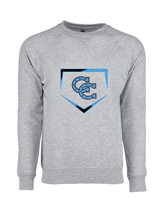 Carson HS Baseball Plate - Crewneck Sweatshirt