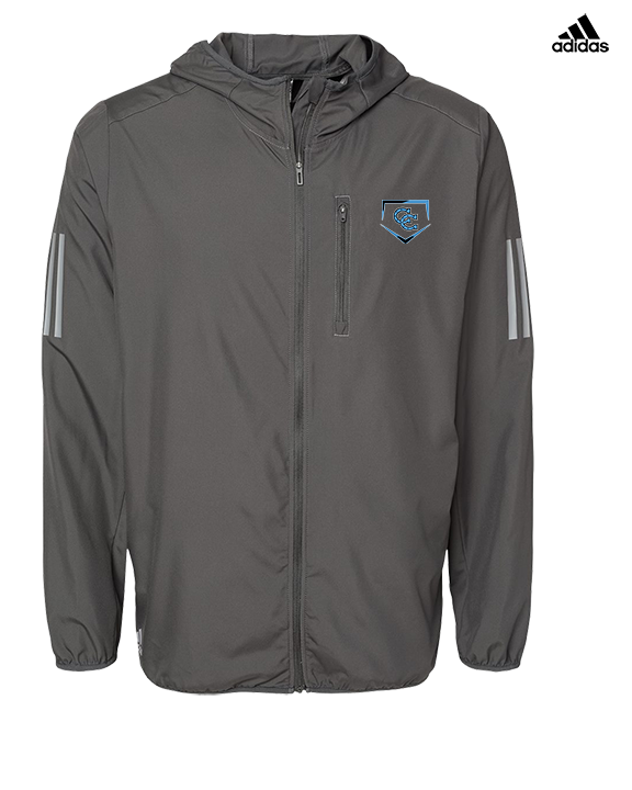 Carson HS Baseball Plate - Mens Adidas Full Zip Jacket