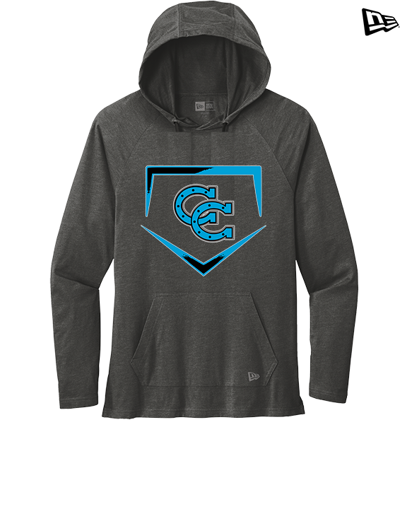 Carson HS Baseball Plate - New Era Tri-Blend Hoodie