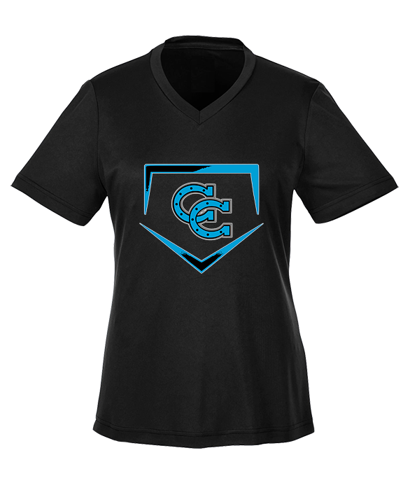 Carson HS Baseball Plate - Womens Performance Shirt