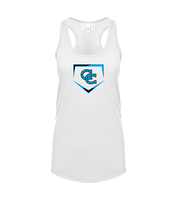 Carson HS Baseball Plate - Womens Tank Top