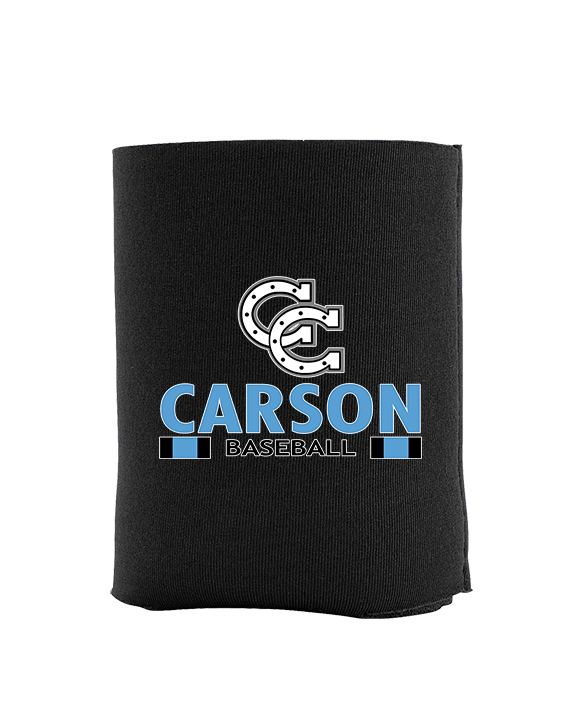 Carson HS Baseball Stacked - Koozie