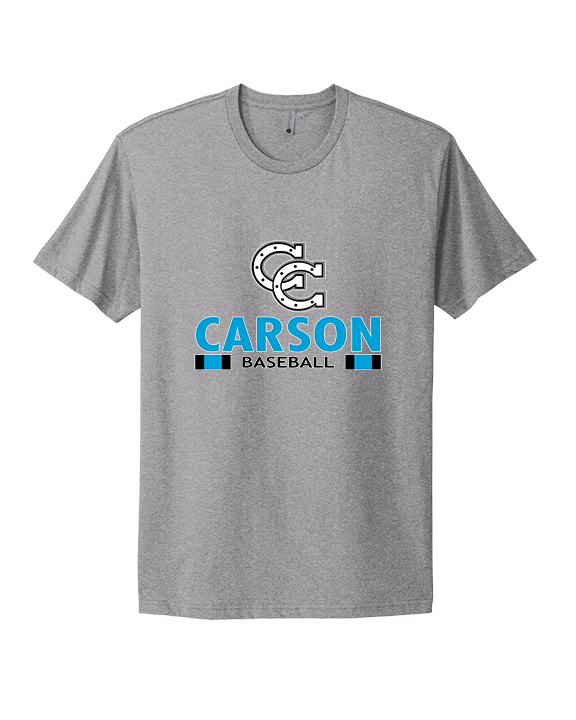 Carson HS Baseball Stacked - Mens Select Cotton T-Shirt