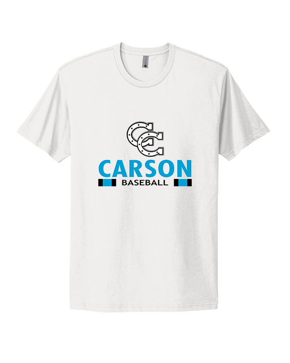 Carson HS Baseball Stacked - Mens Select Cotton T-Shirt