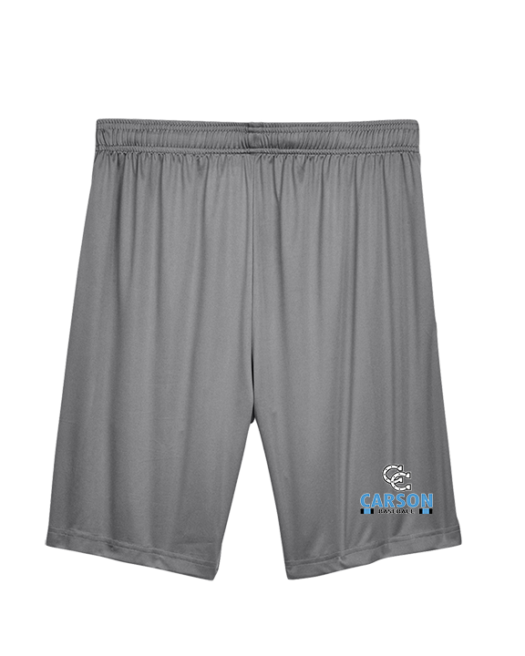Carson HS Baseball Stacked - Mens Training Shorts with Pockets