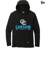 Carson HS Baseball Stacked - New Era Tri-Blend Hoodie