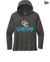Carson HS Baseball Stacked - New Era Tri-Blend Hoodie