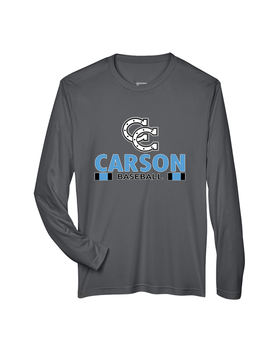 Carson HS Baseball Stacked - Performance Longsleeve