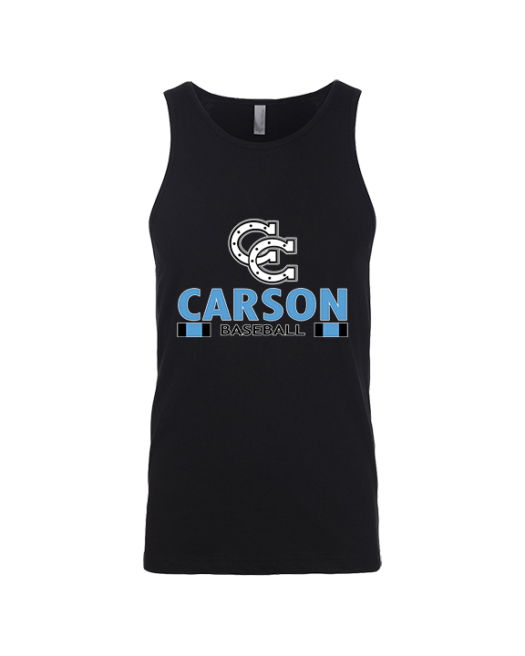 Carson HS Baseball Stacked - Tank Top