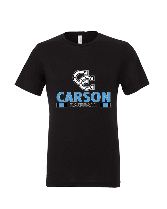 Carson HS Baseball Stacked - Tri-Blend Shirt