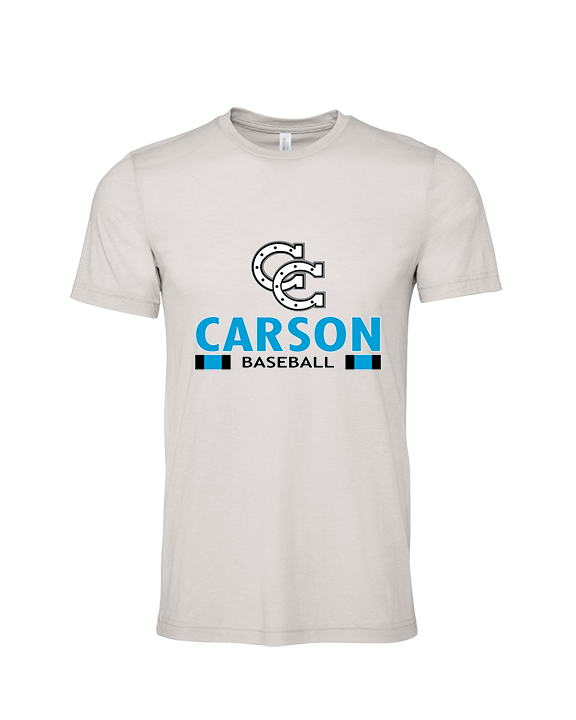 Carson HS Baseball Stacked - Tri-Blend Shirt