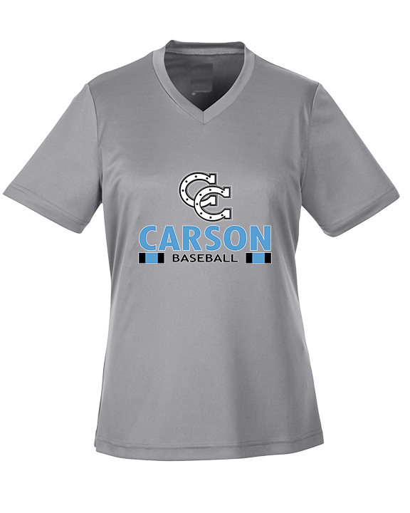 Carson HS Baseball Stacked - Womens Performance Shirt