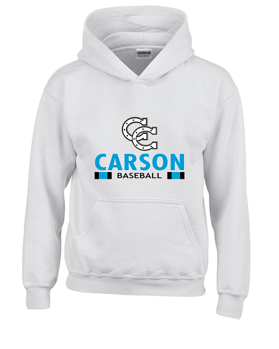 Carson HS Baseball Stacked - Youth Hoodie