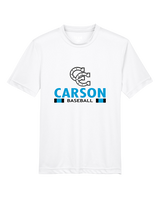 Carson HS Baseball Stacked - Youth Performance Shirt