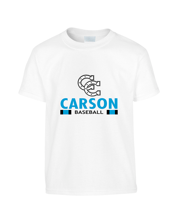 Carson HS Baseball Stacked - Youth Shirt