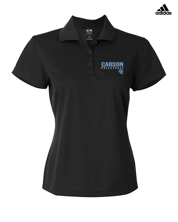Carson HS Volleyball Main Logo 1 - Adidas Womens Polo