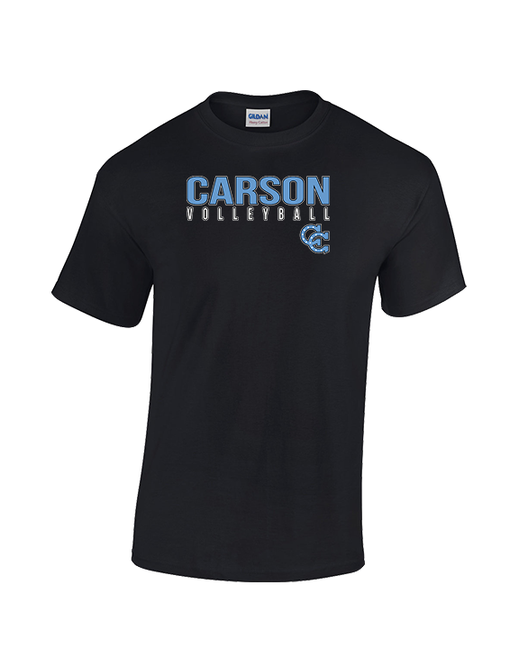 Carson HS Volleyball Main Logo 1 - Cotton T-Shirt