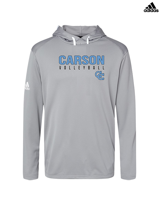 Carson HS Volleyball Main Logo 1 - Mens Adidas Hoodie