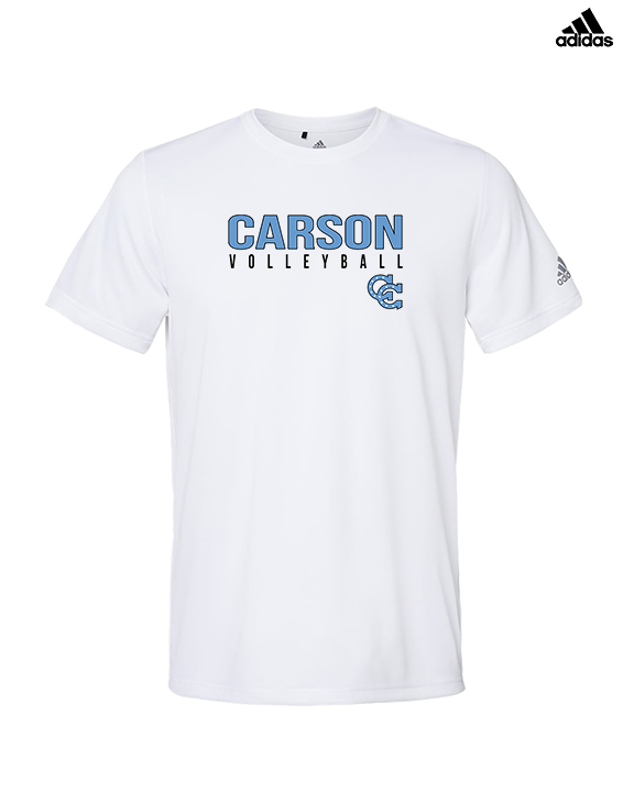 Carson HS Volleyball Main Logo 1 - Mens Adidas Performance Shirt
