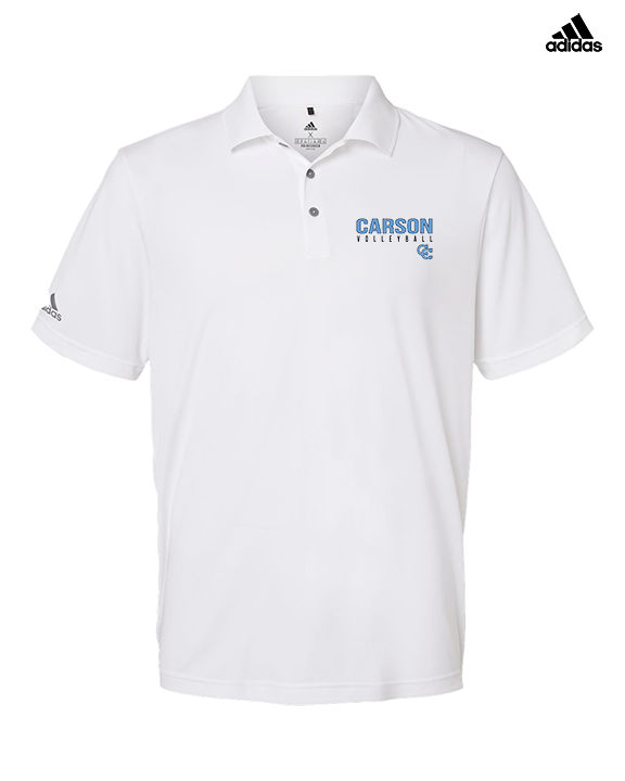 Carson HS Volleyball Main Logo 1 - Mens Adidas Polo