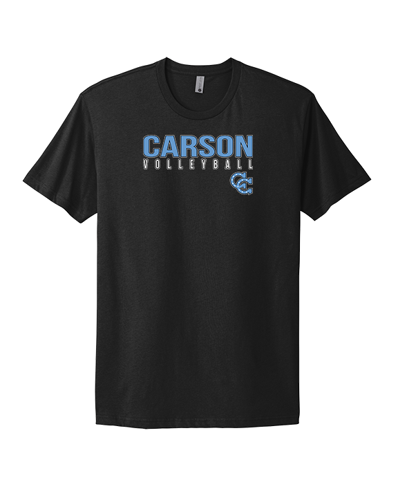 Carson HS Volleyball Main Logo 1 - Mens Select Cotton T-Shirt