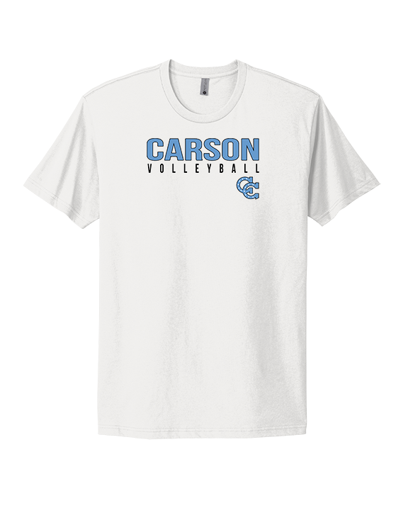 Carson HS Volleyball Main Logo 1 - Mens Select Cotton T-Shirt