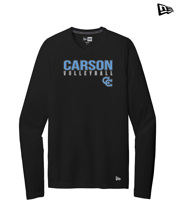 Carson HS Volleyball Main Logo 1 - New Era Performance Long Sleeve