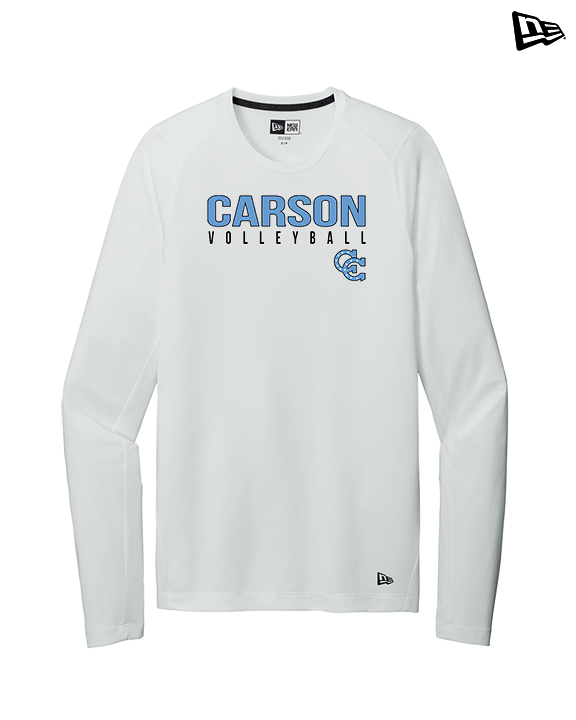 Carson HS Volleyball Main Logo 1 - New Era Performance Long Sleeve
