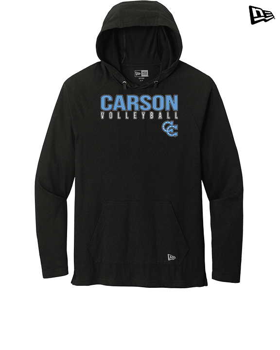 Carson HS Volleyball Main Logo 1 - New Era Tri-Blend Hoodie