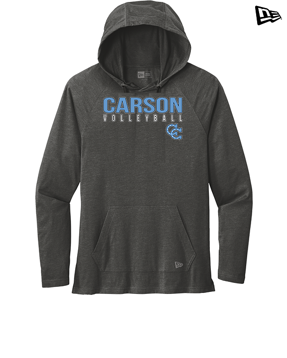 Carson HS Volleyball Main Logo 1 - New Era Tri-Blend Hoodie