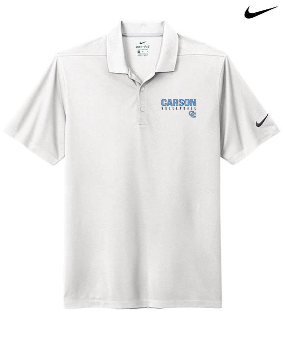 Carson HS Volleyball Main Logo 1 - Nike Polo