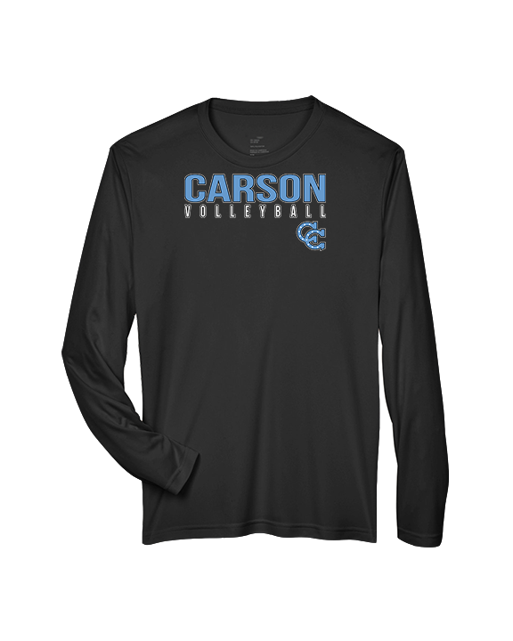 Carson HS Volleyball Main Logo 1 - Performance Longsleeve
