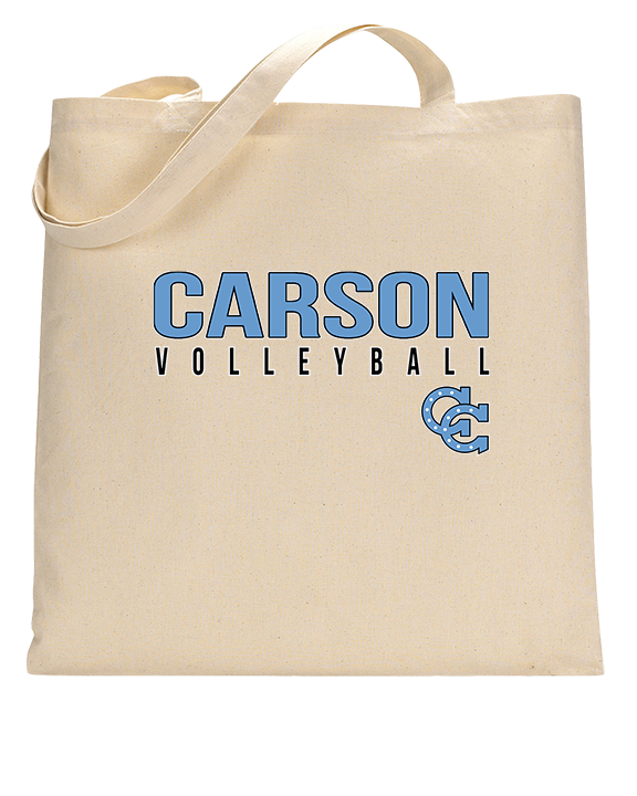 Carson HS Volleyball Main Logo 1 - Tote